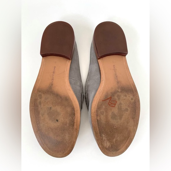 Banana Republic Gray Suede Demi Penny Loafer Slides - Picture 2 of 2